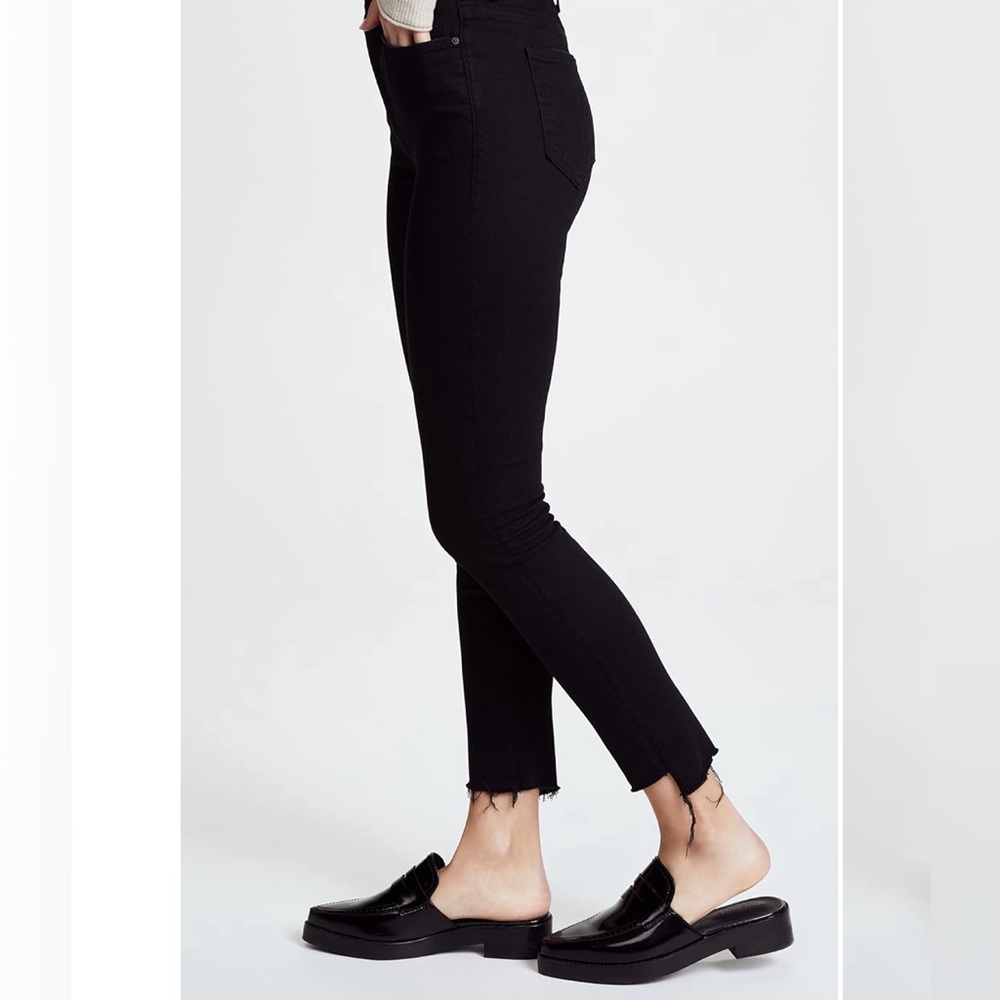 MOTHER The Stunner Step Hem Ankle Jeans
